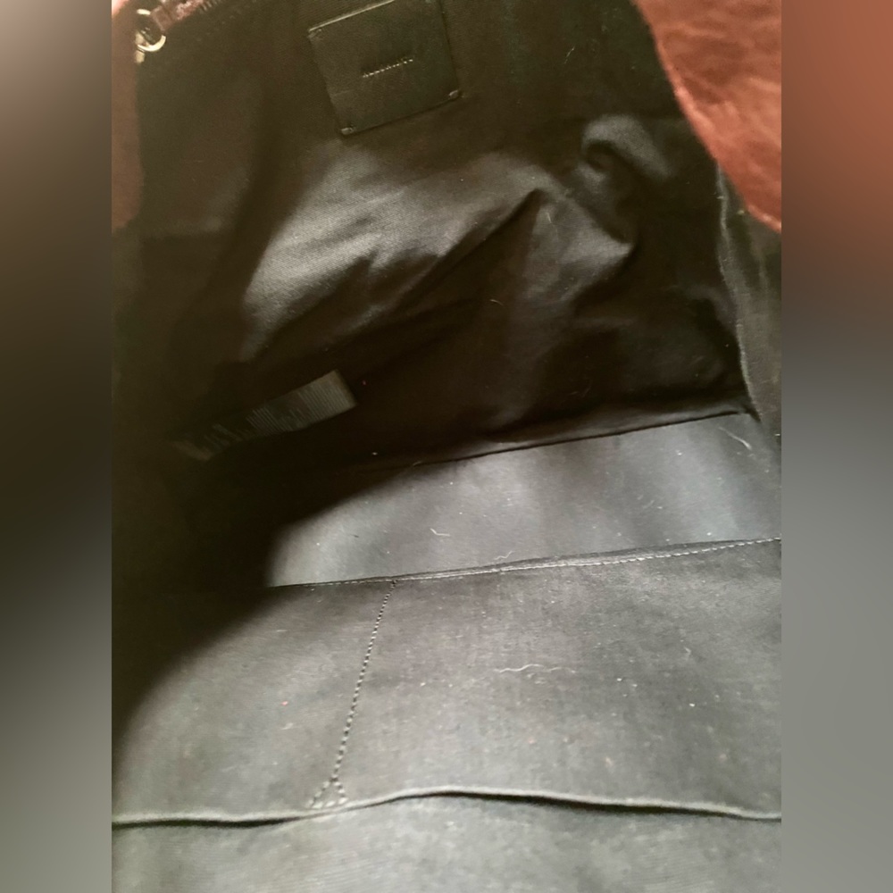 All Saints Burgundy Leather Vincent North Tote Bag - Picture 10 of 13
